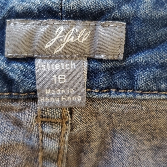J. Jill High-rise Flare Leg Jeans Size 16 Stretch Medium Wash Denim - Picture 11 of 13